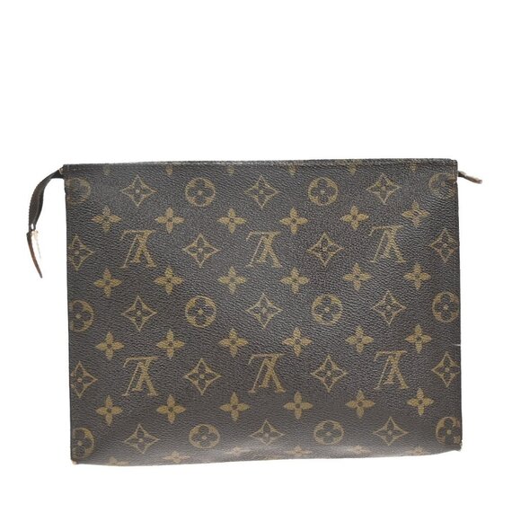 LOUIS VUITTON Poche Toilette 26 Clutch Hand Bag Monogram Leather - Picture 3 of 13